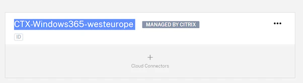 Citrix Cloud - Resource Location