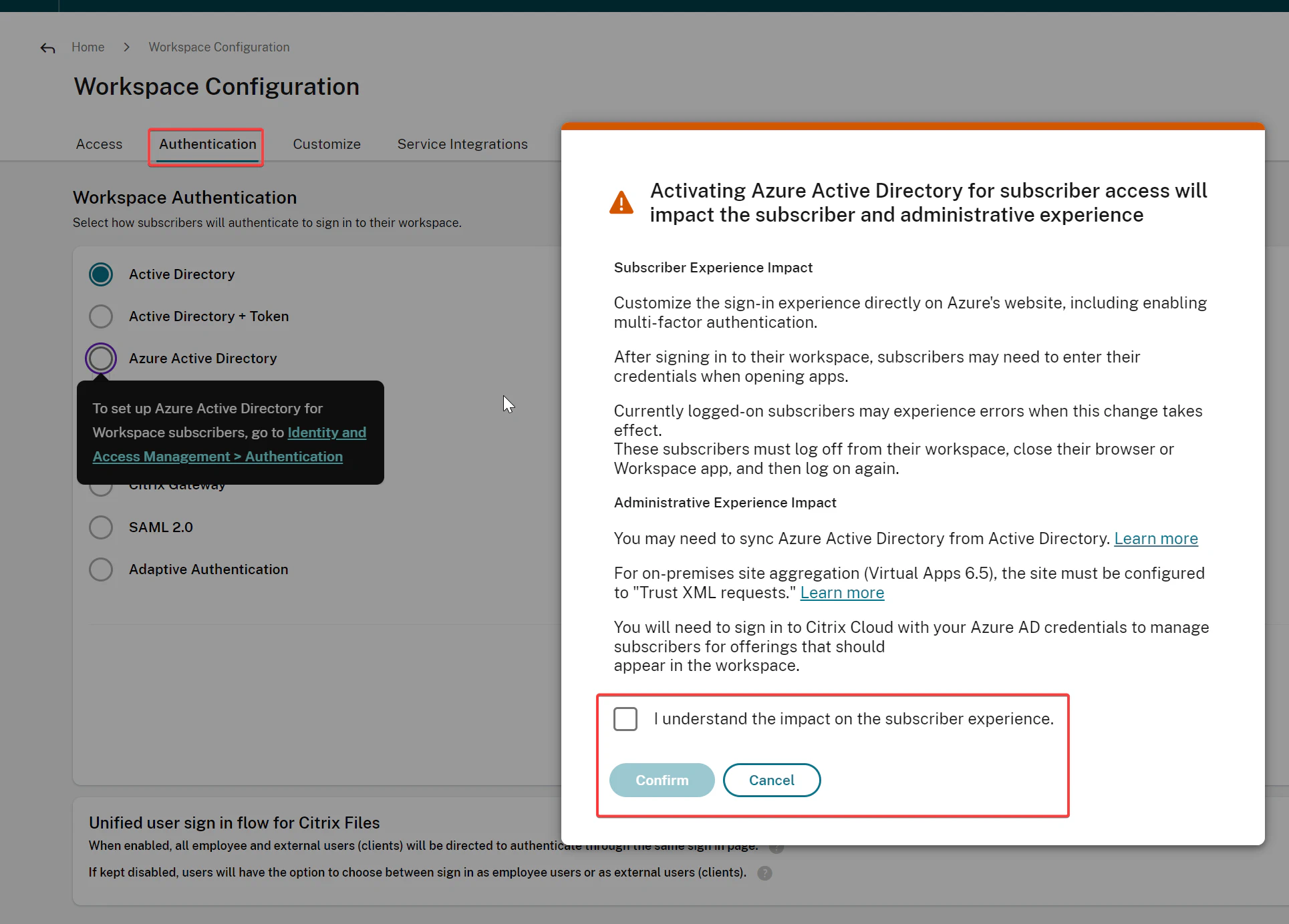 Citrix Cloud - Workspace configuration